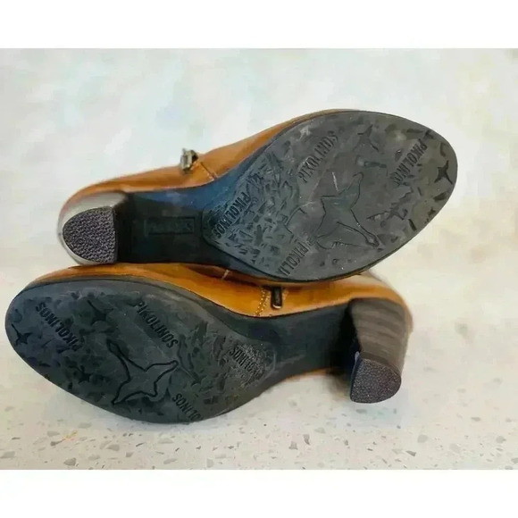 Pikolinos Womens Size 37, US 6.5 Brown Leather Verona Ankle Boots Strappy - Picture 8 of 8